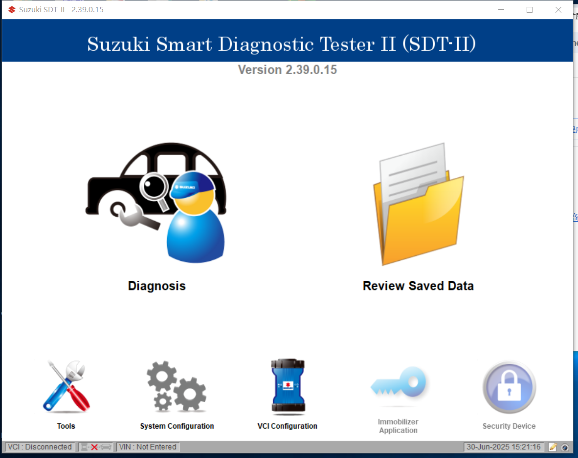 2025.03 Suzuki SDT2 SDT-II Diagnsotic and ECU Programming Software V2.39.0.15