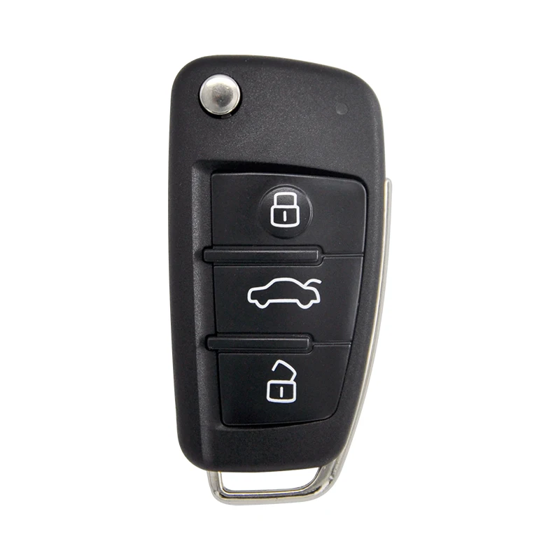 Remote Car Key Shell Replacement Case For Audi A2 A3 A4 A6 A6L A8 Q7 3 Buttons Without Logo 5pcs/lot