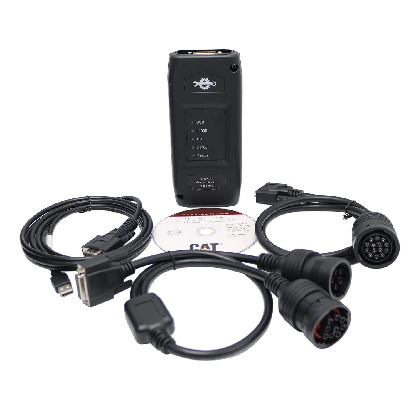 2019C/2025A Caterpillar CAT ET 317- 7485 Communication Adapter 3 CAT ET3 Diagnostics Testing Scanner Tool
