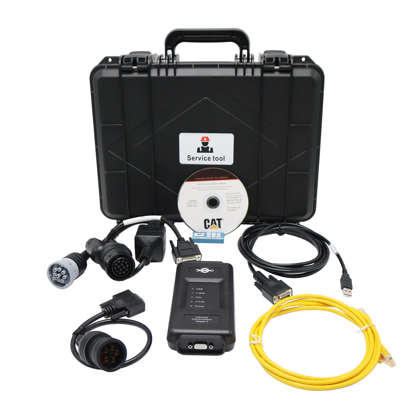 Electronic Technician 2019C 2025A real Caterpillar ET4 Red Cat 478-0235 Communication Adapter 478-0235 Truck Excavator Diagnostic Tool