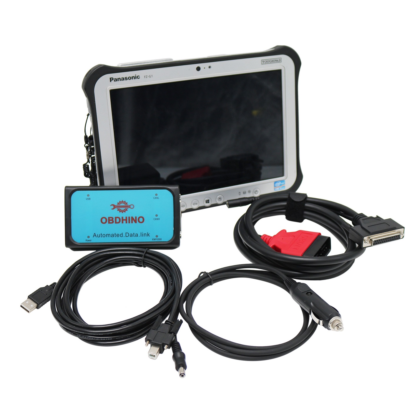 2025.02 KOBELCO Excavator Diagnostic Tool For Hino Communication Adapter Diagnostic tools 09993-E9070 With Hino DX3 V1.25.2 Software Plus Plus Panasonic FZ-G1 Tablet Ready To Use