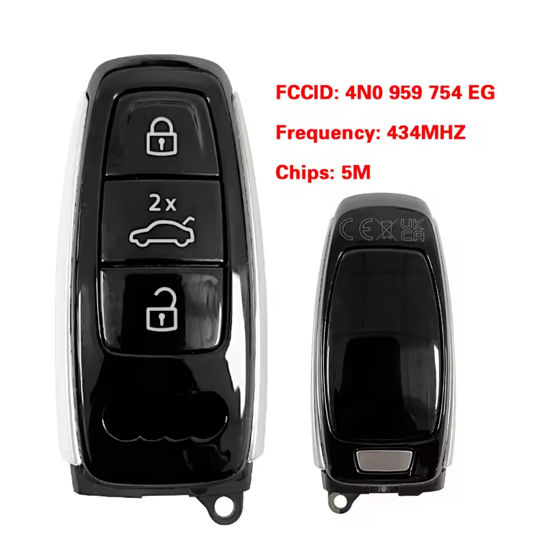 CN008106 Original 3 Button 434 Mhz 5M Chip Smart Keyless Go FCC ID 4N0 959 754 EG for AUDI A6 C8 4K A8 D5 4N Q7 4M