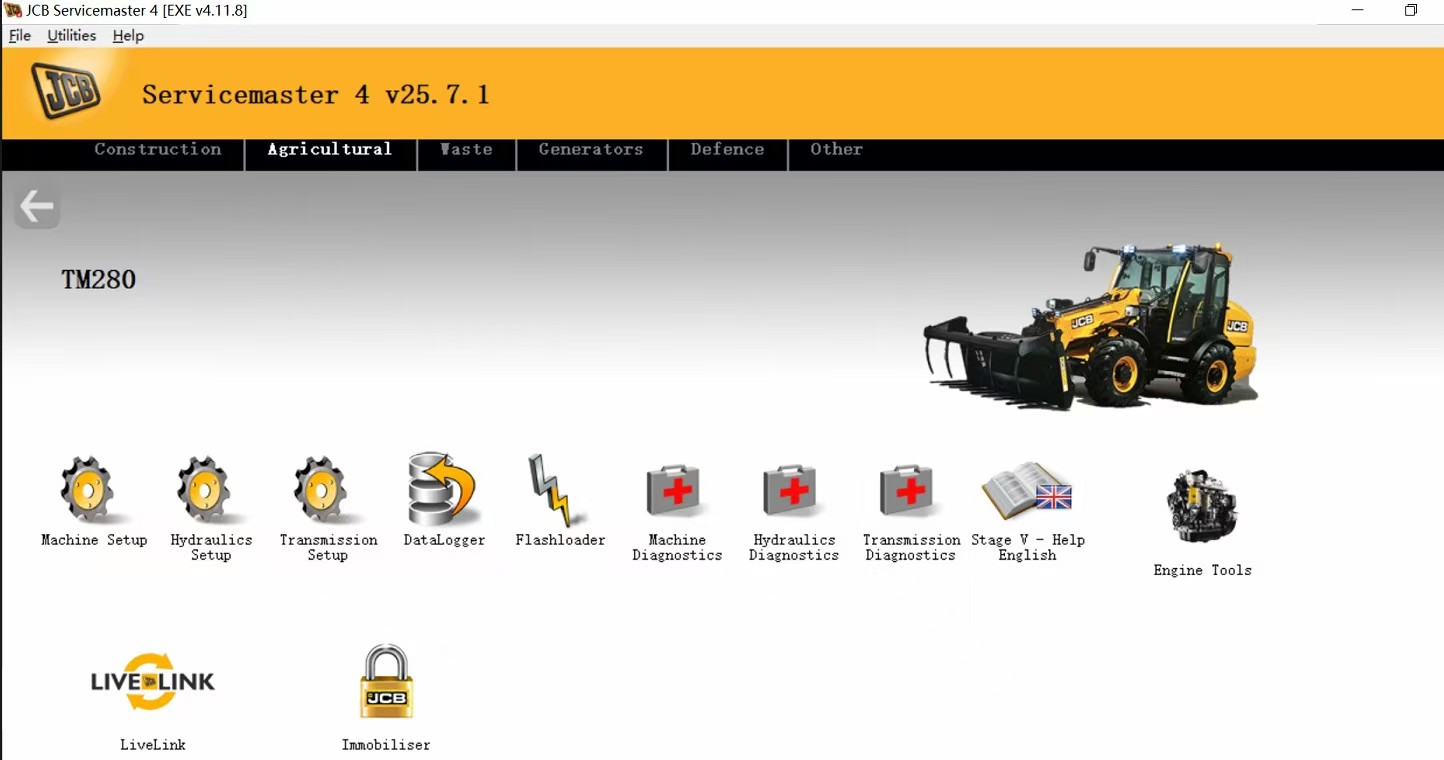 2025.07 JCB ServiceMaster 4 V25.7.1 Diagnostic Software With 1 Time Free Activation