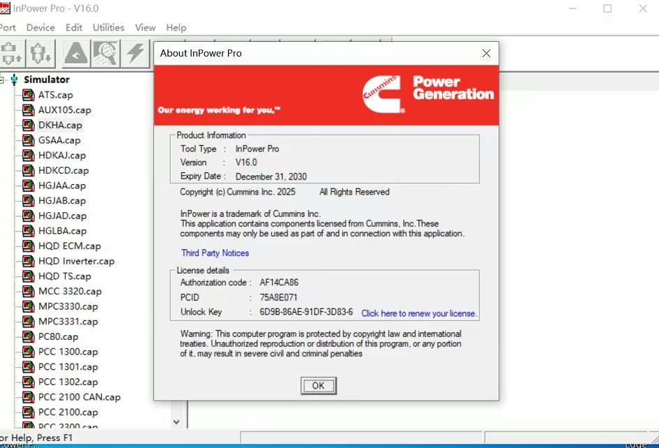 2025 Cummins InPower PRO V16.0