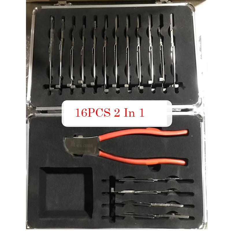 New Arrival Original LISHI 16 PCS 2 in 1 Auto Car Tool Lock Decoder Locksmith Tools with Box