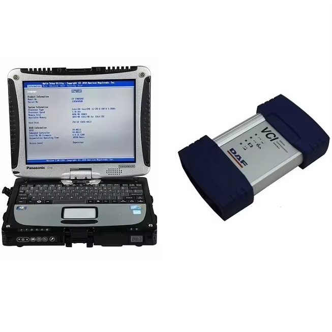 Original DAF Truck Diagnostic Scanner DAF VCI-560 MUX with Panasonic CF19 Laptop and Davie XDC II 5.6.1