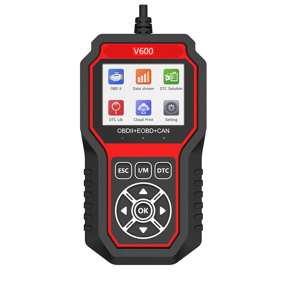 OBD2 Scanner Diagnostic Tool Tester Battery Voltage detection DTC Lookup/Clear Fault Code Oxygen Sensor Tester V600 Code Reader