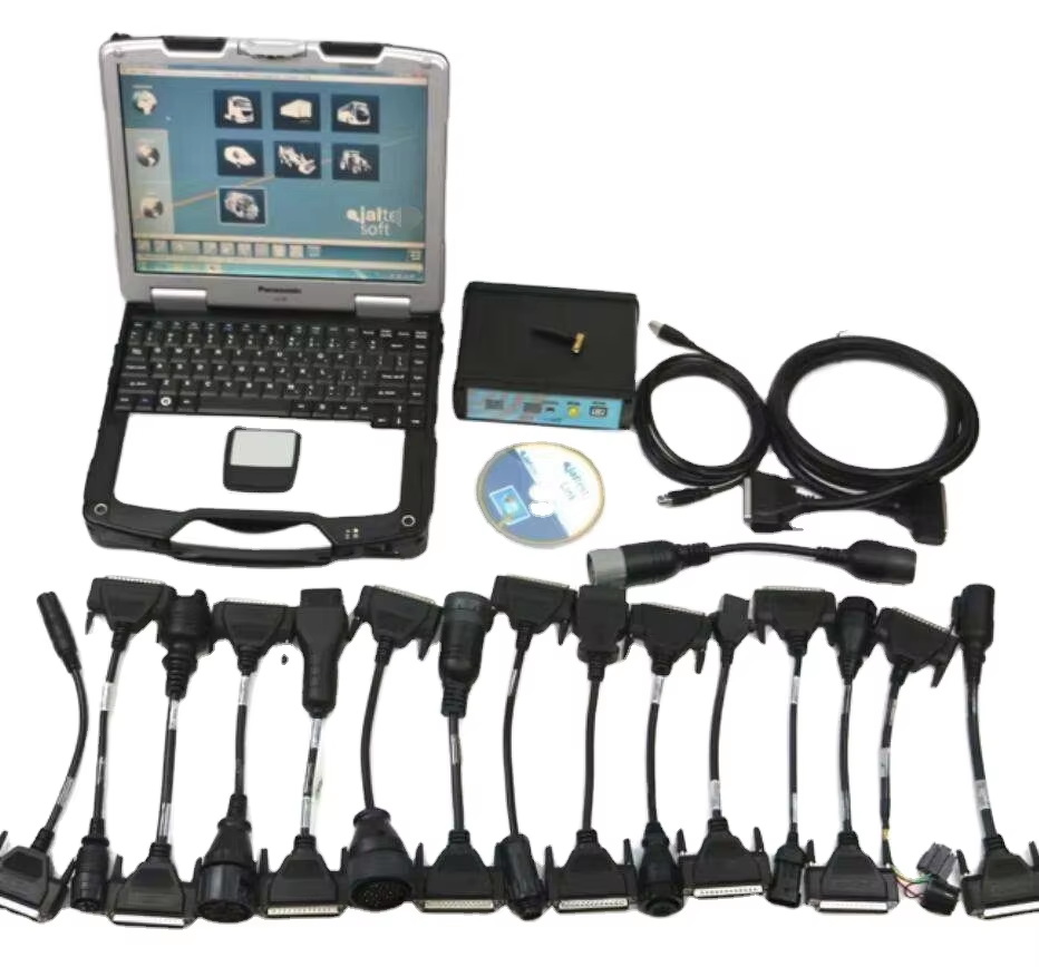 Universal Truck Excavator Diagnostic Kit Tool for Jaltest Link Coder Reader Plus Panasonic CF53 Laptop Ready to Use