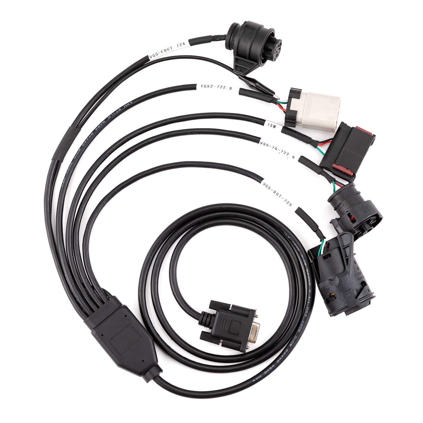 2025 GODIAG Gearbox ISM Cable 5-in-1 Set for Mercedes Benz VGS-FDCT 724/ VGS2-722.8/ VGS-7Gtronic-722.9/ VGS-9GT-725/ ISM