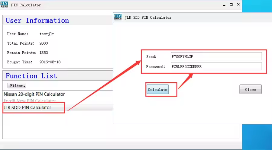 2025 JLR SDD Coded Access Password Calculator ,JLR SDD 2 Engineering Mode Calculator for Land Rover and Jaguar ( English)