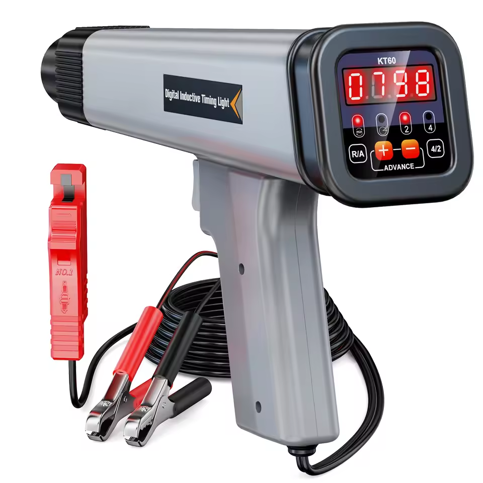 KZYEE KT60 Digital Engine Timing Light Inductive Strobe Timing Light 12V Ignition Timing Light for Car Motorcycle Marine