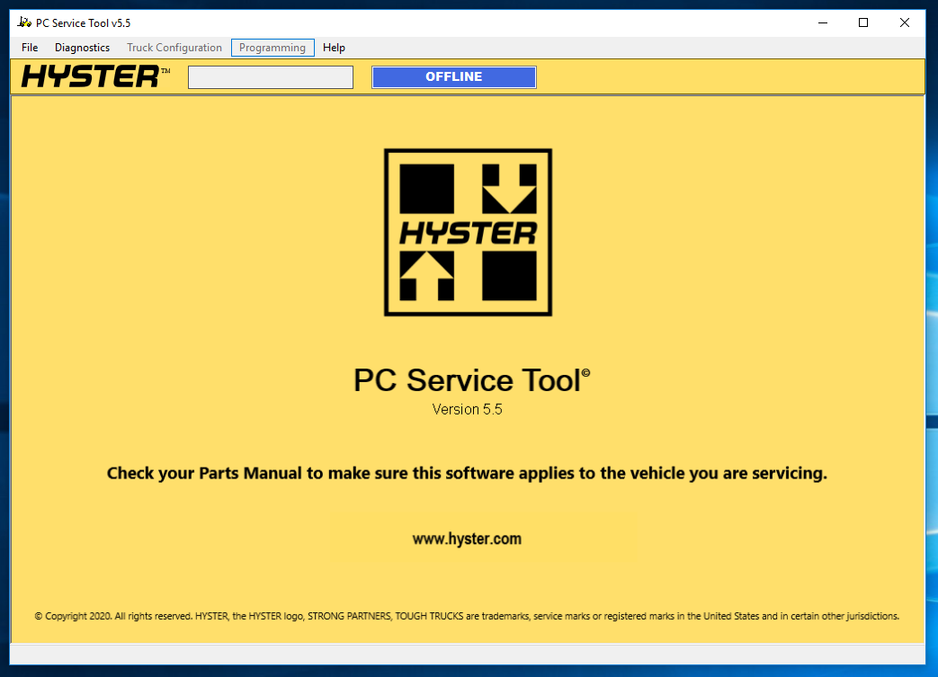 Hyster PCST V5.5 2025 Diagnostic Service Tool - Full Programming Access