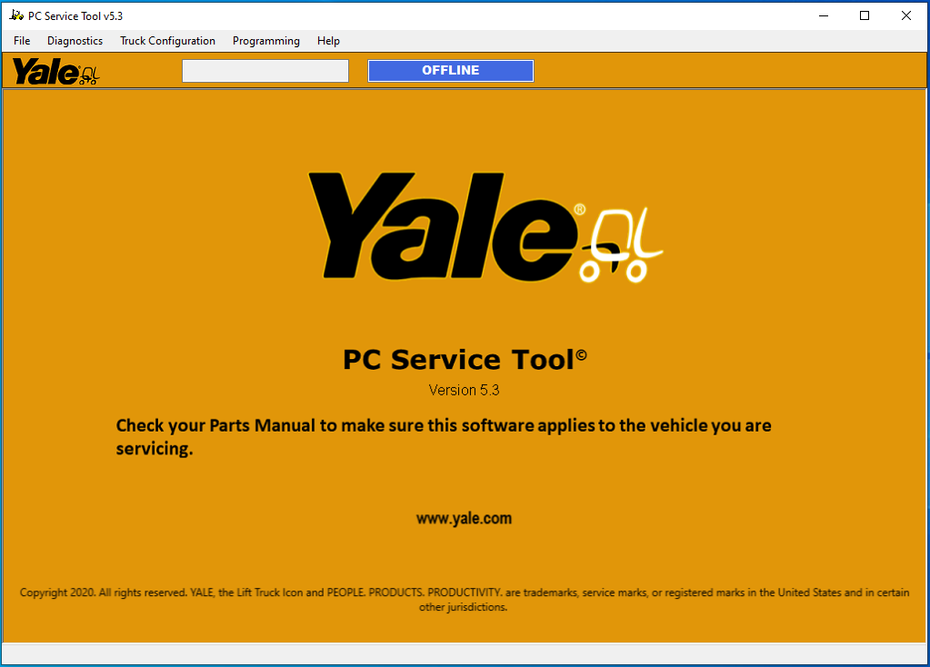 2024.04 Yale PC Service Tool V5.3 Diagnostic Program