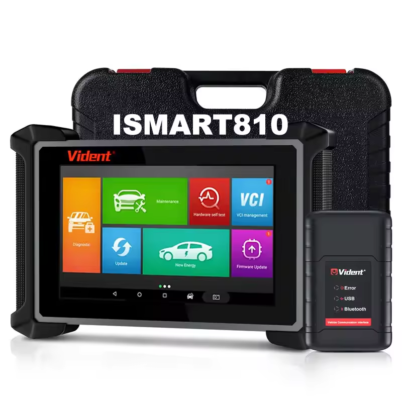 2025 VIDENT ISMART810 Car Diagnostic Tool Bluetooth Scanner Active Test ECU Coding Key Programming 40 Resets With DoIP&CAN FD