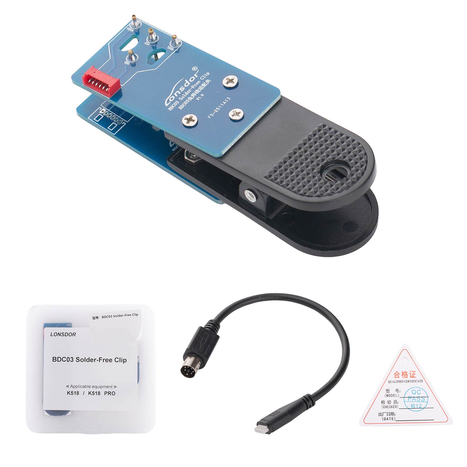 Lonsdor BDC3 Solder-free Clip to Copy BMW BDC3 Key for Lonsdor K518 Pro / Pro FCV / K518 ISE