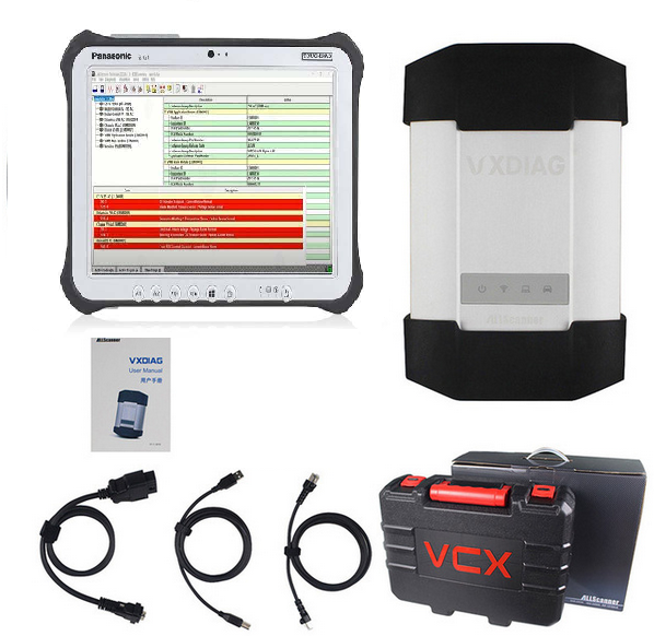 VXDIAG Mercedes Benz Xentry Diagnosis VCI BENZ C6 DOIP & AUDIO Pass Thru Multi Diagnostic Tool With Software V2025.12 Plus Panasonic FZ-G1 Tablet Ready to Use