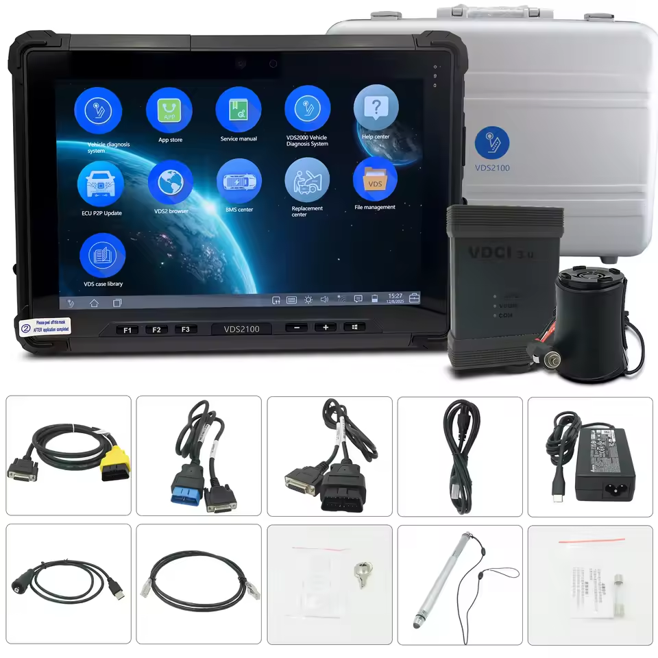 Geninue BYD VDS2100 Diagnostic Scanner for BYD Petrol EV Cars Trucks Buses Support NFC Card Programming Key Matching ECU Programming