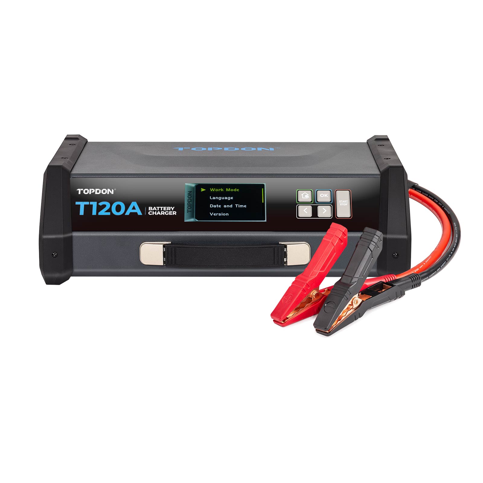 Topdon Tornado120000 Battery Charger 120A Stable Programming Power Supply for 12V Vehicles