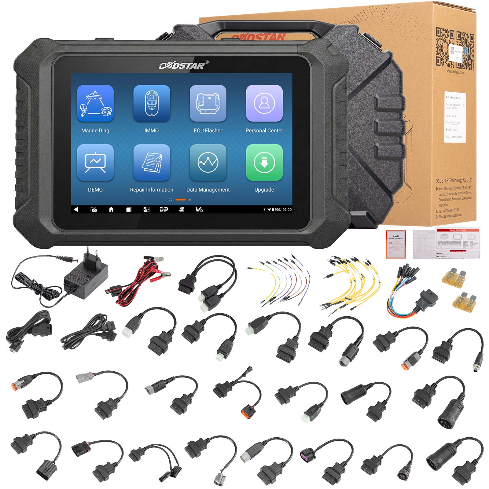 OBDSTAR Marine Master Full Version A+B+C+D for Jet ski / Outboard/ Inboard/ Generator, Read/Clear Code, Data Flow, Freeze Frames, Action Test