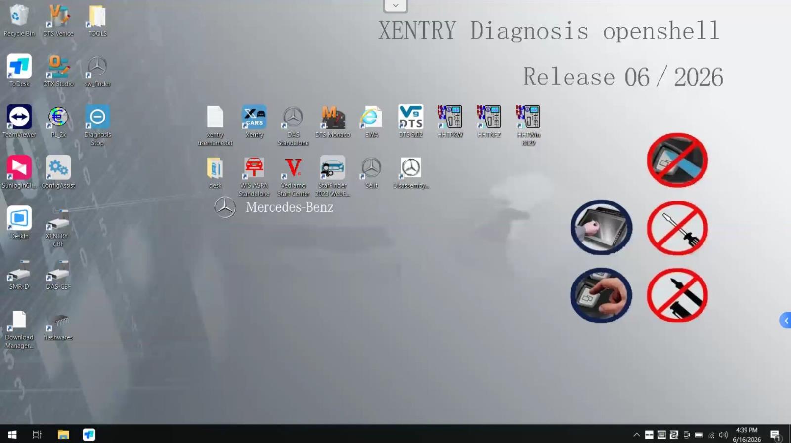 MB SD Connect C4/C5 Super Engineer Software 2026.06 With DTS Monaco V9.02 + V8.16 And Vediamo V5.01.01 Offline