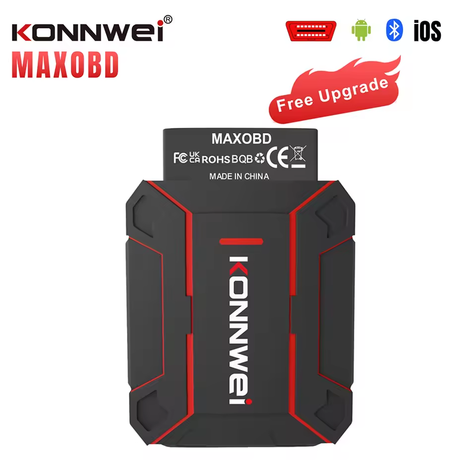 2026 KONNWEI MAXOBD Car OBDII Fault Diagnostic Tool Full System SAS SRS ABS System Deep Scan Bluetooth Connection OBD2 Scan Tool DIY car repair