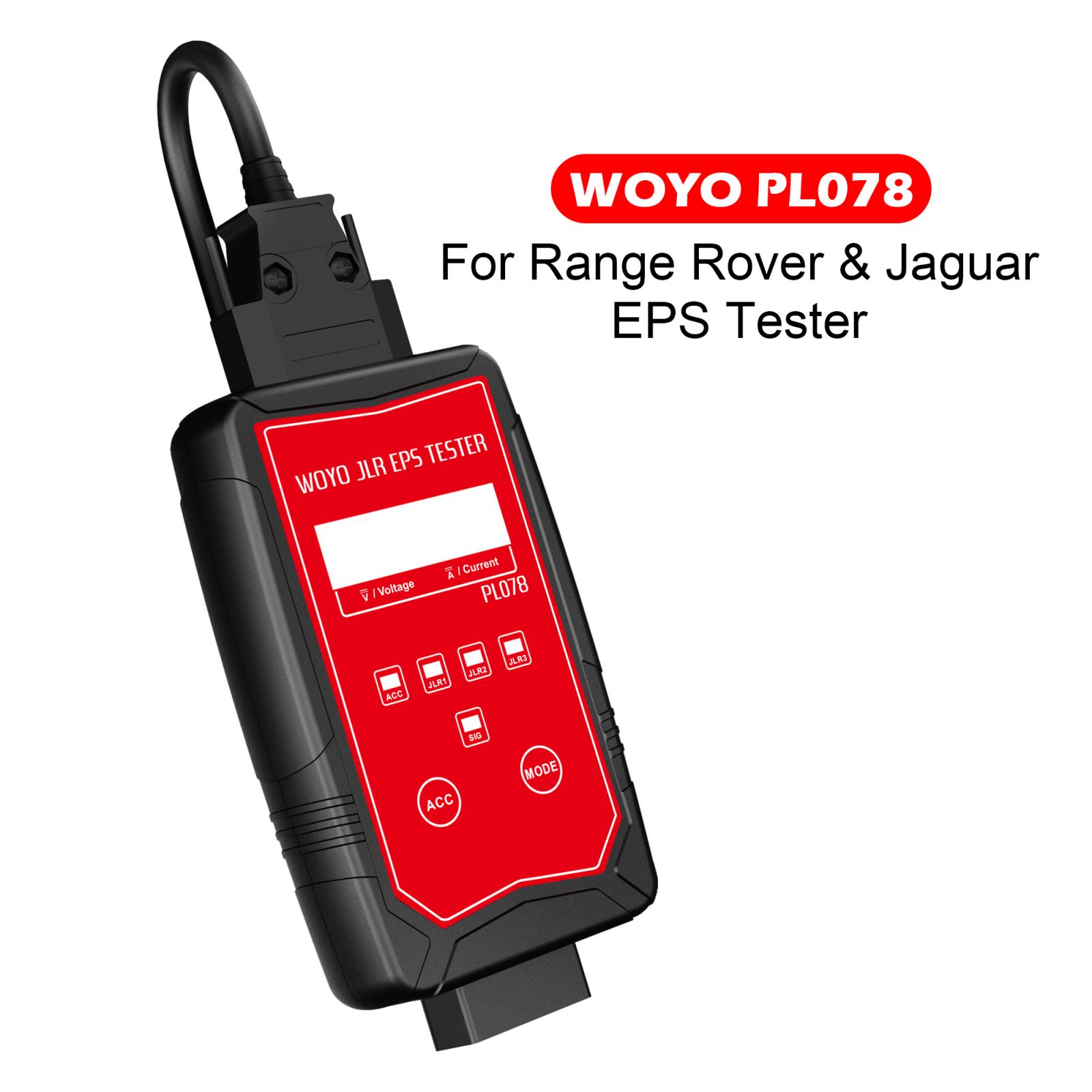 WOYO PL078 EPS Tester for Land Rover for Jaguar Steering Wheel Motor Detector on Bench CAN BUS Data Simulator