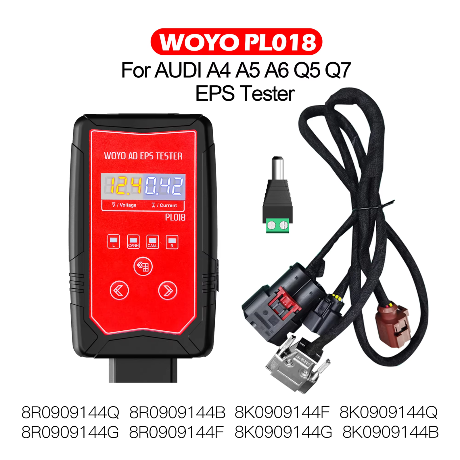 WOYO PL018 EPS Test Platform for Audi A4 A5 A6 Q5 Q7 EPS Simulator Automotive Electric Power Steering Motor Diagnostic Tool