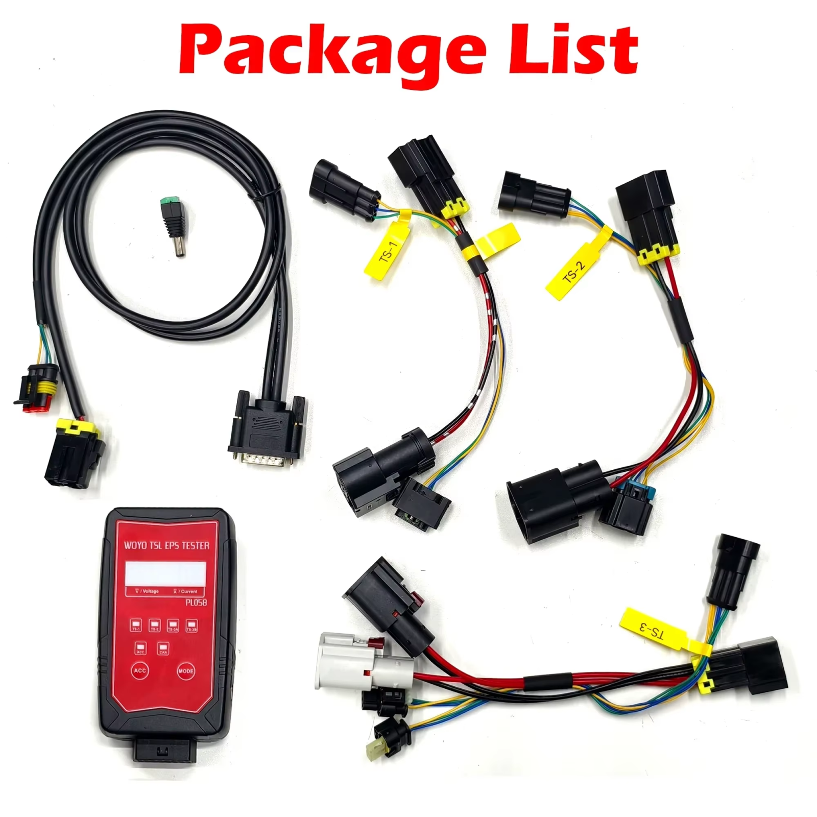 WOYO PL058 EPS Tester 12V on Bench Electrical Steering Wheel for Tsla Model Y/S/3/X Steering Motor Detector Car Diagnostic Tool