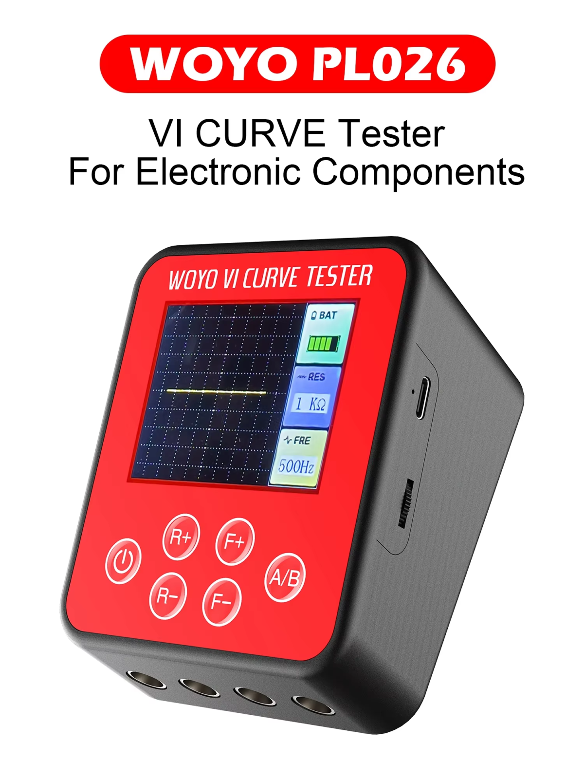 VI CURVE Tester with LCD, Dual-Channel Detect for Components Parts, Transistor, Capacitor, Resistor, Diodes, Voltage Regulators