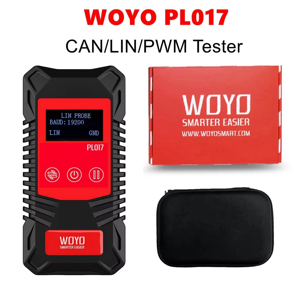 WOYO PL007 CAN LIN PWM Tester, Auto-recognize CAN-H & CAN-L, Read Baud Rate, for Automotive Diagnostic Tool