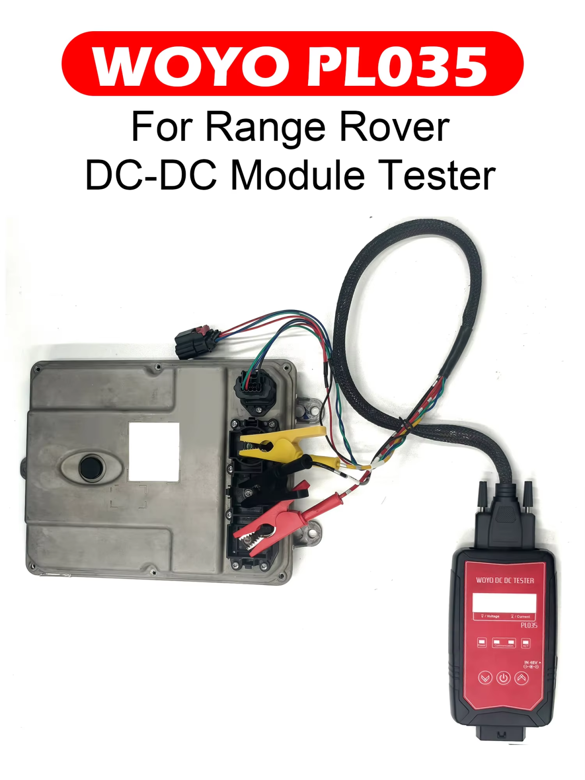 WOYO PL035 48V DC-DC Module Tester for Range Rover Discovery Sport Defender Velar Evoque, 2019-2024