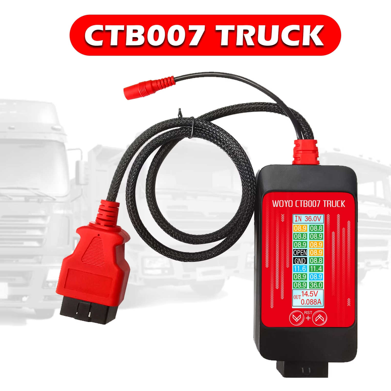For Truck Voltage Regulator WOYO CTB007 TRUCK Output Voltage Converter 24V to 24V/12V-14.5V Precise Regulated Voltage Control