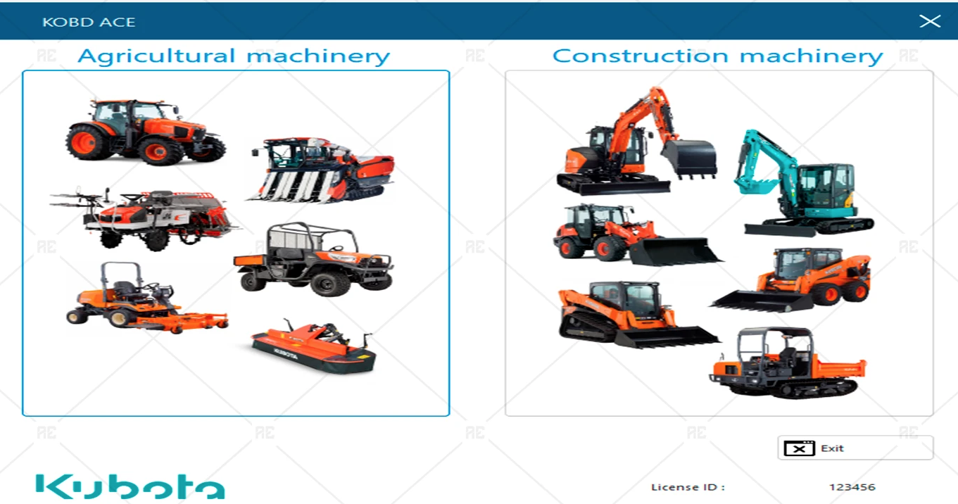 Kubota Diagnostic Software KOBD ACE 2026.01