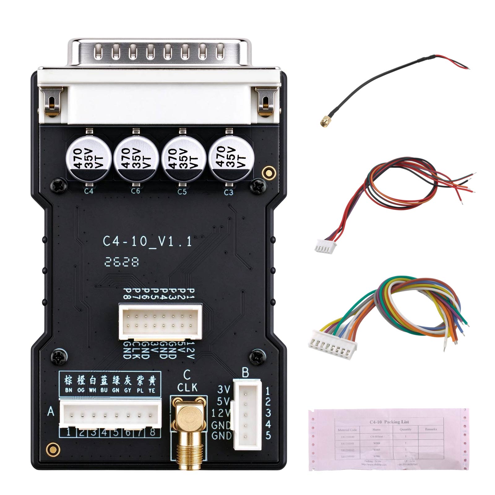 2026 OBDSTAR BDM/ JTAG Data Read/ Write C4-10 Adapter Kit Work with G3/ DC706/ ECU MASTER