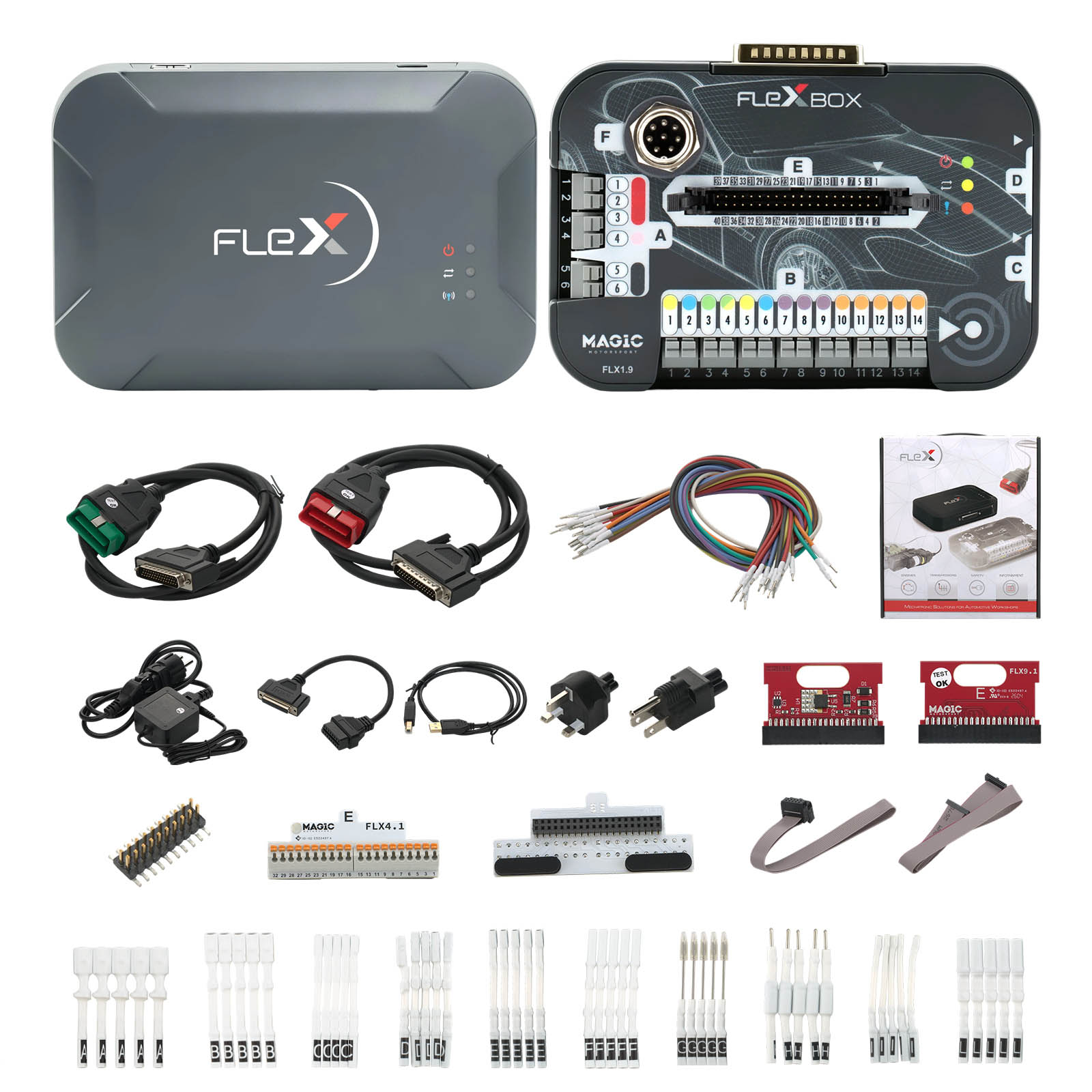 2026 Magic Motorsport FLEX ECU & TCU Programmer Hardware Kit With Flex OBD Bench ECU Master Software For car, van, motorcycles